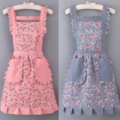 新しいエプロン キャンバス ホーム キッチン 調理用 耐油、防汚、耐摩耗性 作業服 通気性エプロン 汚れにくい