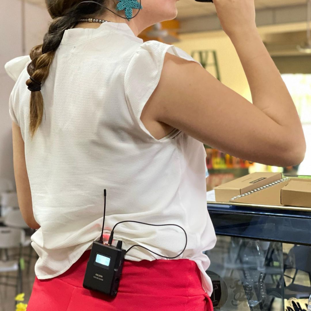 Sistema inalámbrico de monitoreo in-ear ANLEON S2D, sonido estéreo profesional para músicos y bandas