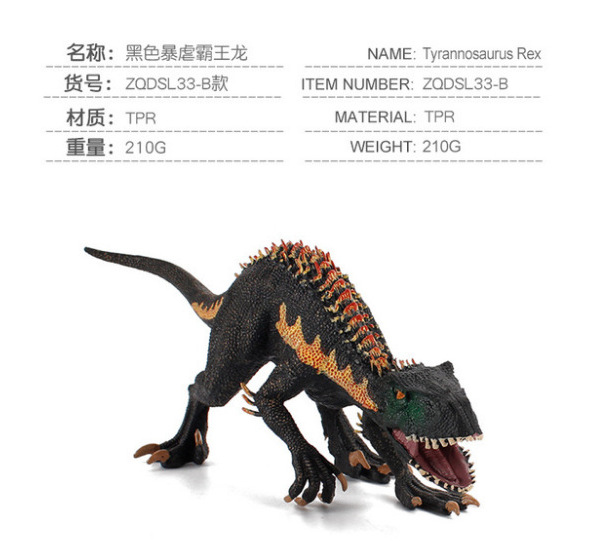 Simulación transfronteriza Jurásico modelo de dinosaurio Cresta de hielo Dragón Garra pesada Dragón Fantasma Río Dragón dinosaurio cadáver sólido modelo hecho a mano