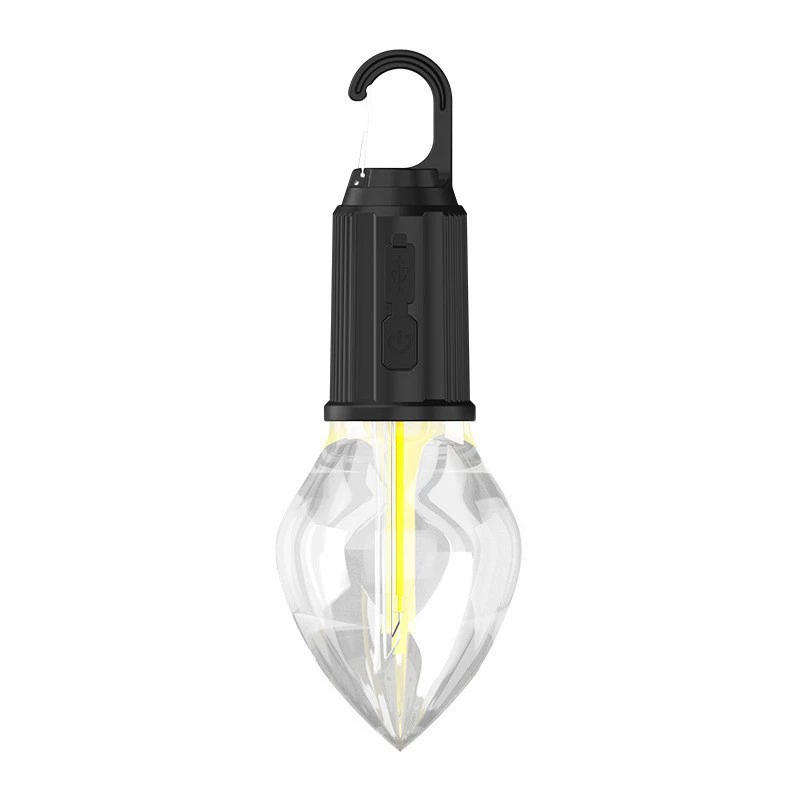 Camping LED Bubble Lamp (Eagle Flash) EF-T Series — 400 mAh Rechargeable & Solar, Hook Handle