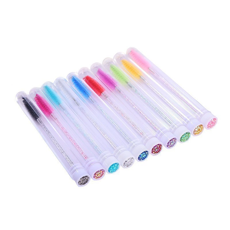 Disposable handheld brush for eyelashes