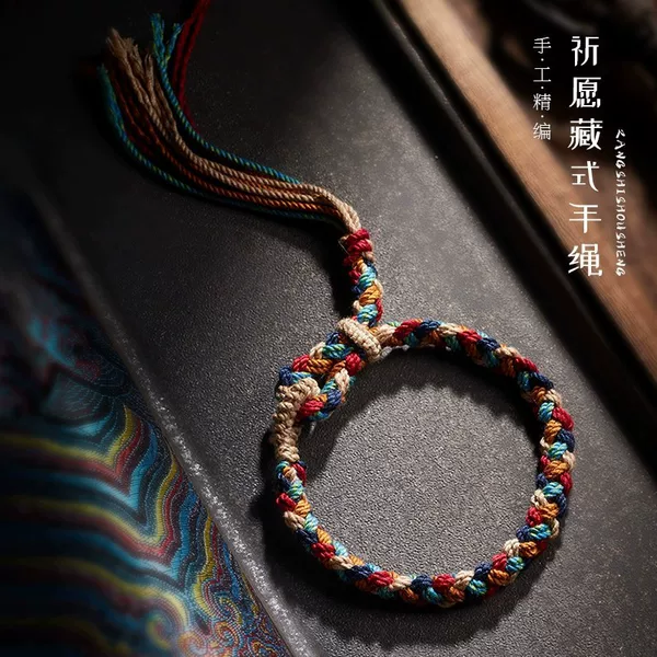 2025 Year of the Snake Red String Bracelet for Men and Women, Couple Style, Good Luck Five-Colored String, Success Red String, Dragon Boat Festival Bracelet
