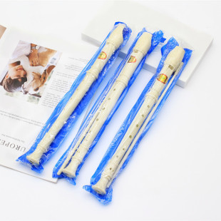 2 yuan shop wholesale plastic white flute children's professional playing musical instrument students practice playing clarinet with cleaning stick