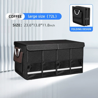 Car storage bag/box large capacity car folding - large-size-603530-capacity-72l-charm-cafe