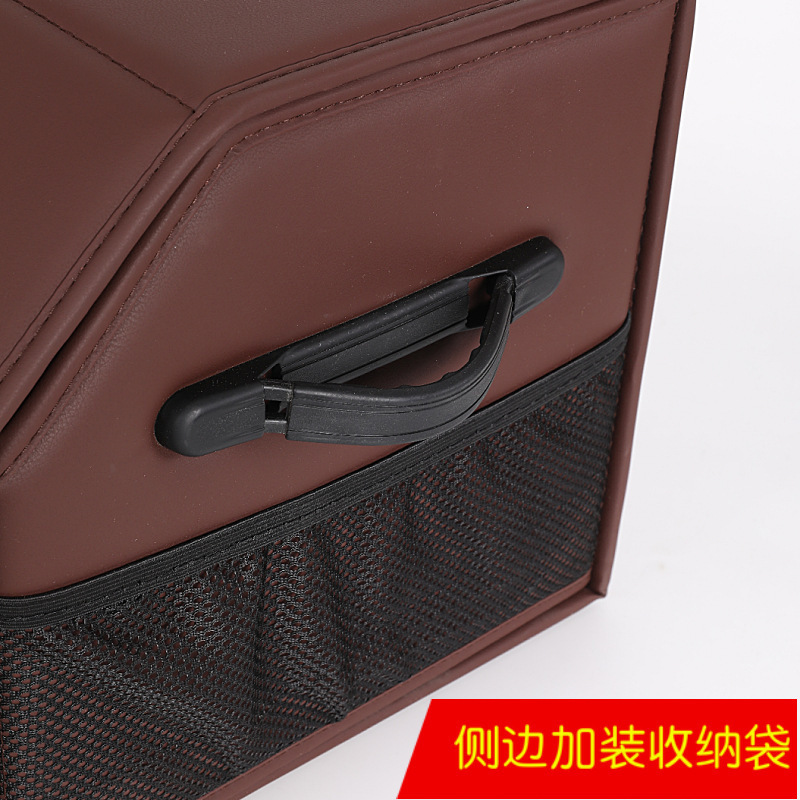 Caja de almacenamiento del coche caja de almacenamiento plegable de madera completa caja de almacenamiento del maletero del coche caja de almacenamiento
