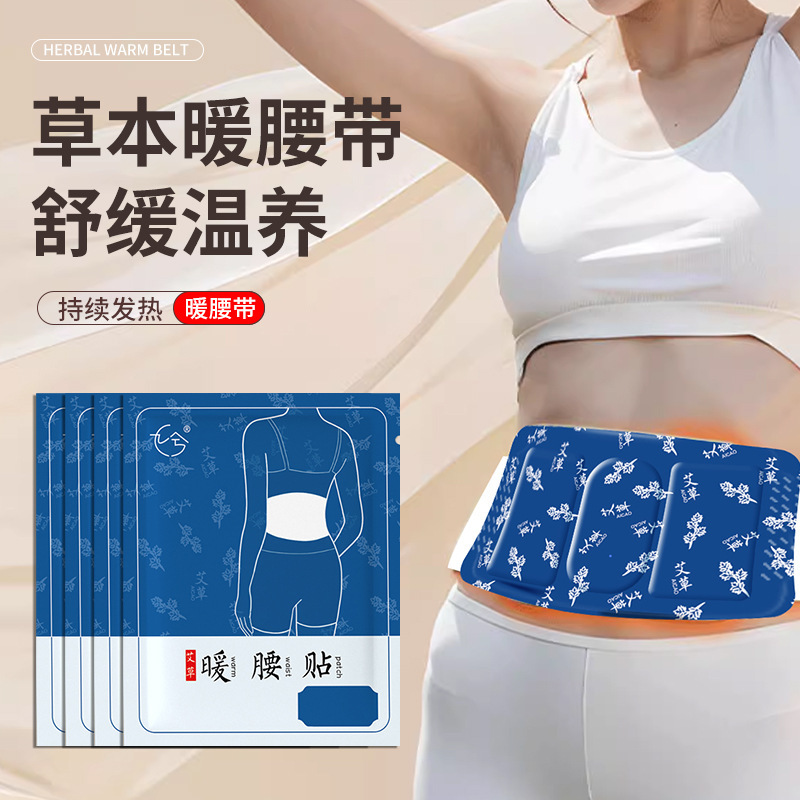 温灸腰当て 温熱腹腰保護パッチ 生理痛緩和 温熱腰椎パッチ 艾草蒸気腰当て 冷え対策 温熱腰保護|undefined