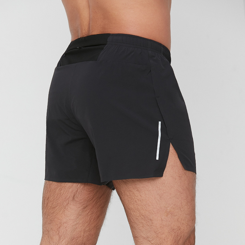 Pantalones cortos para correr fuera de la carretera para hombres Pantalones cortos de maratón con forro anti-exposición transpirable deportes pantalones de secado rápido image 6