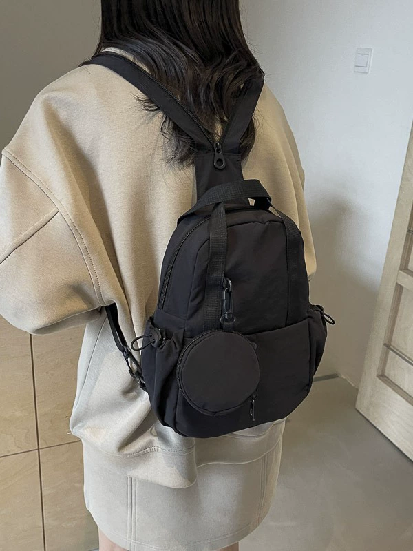 Универсальный вместительный модный рюкзак с chest bag