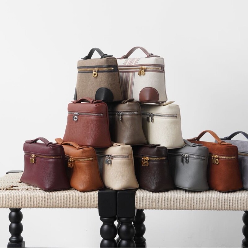 High-End Lp19 Second-Generation Lunchbox Bag with Full-Grain Top-Layer Cowhide Interior and Sheepskin Handbag, Simple and Versatile Shoulder Bag
