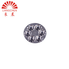 定制六合一连体透镜 50mm-6珠带脚15度摩托电动车led3030射灯透镜