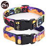 Halloween pet supplies spot wholesale pumpkin bat forest Hallow color Halloween dog collar