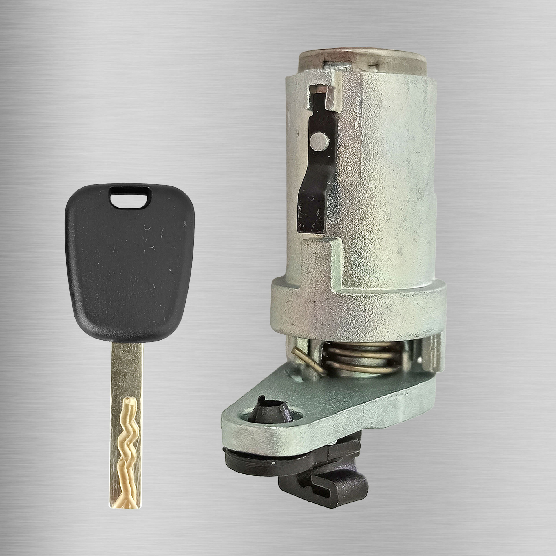 Aplicable logotipo nuevo 307 cilindro de cerradura automotriz cilindro de cerradura de puerta izquierda llave con ranura lateral 1 llave accesorios de automóviles
