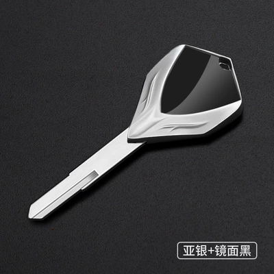 Ninja ZX-7R ZR-7/ZR-7S, Motorcycle Key - silvermirror-black-cq-039