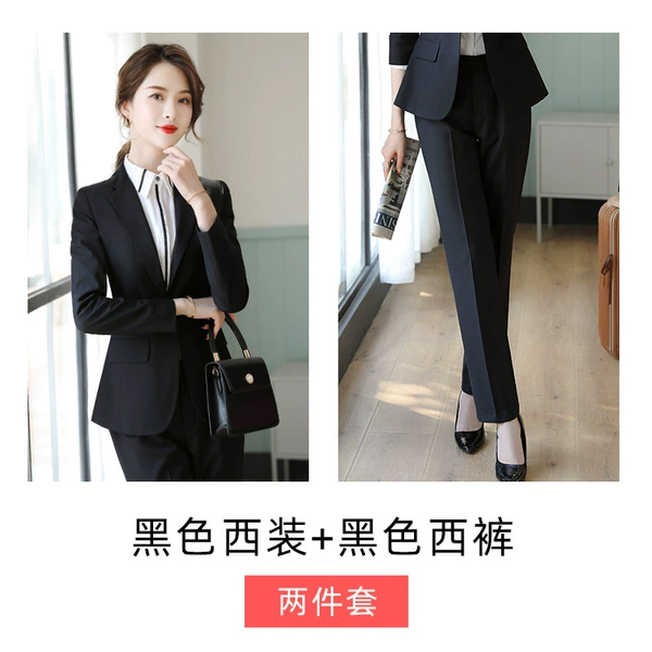 Black classic suit jacket, trousers