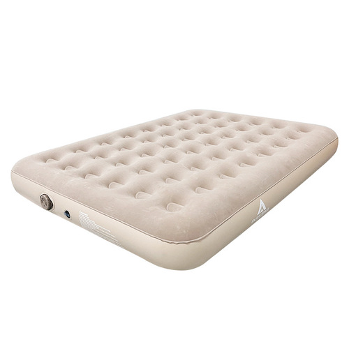 Outdoor camping heightening and thickening flocking automatic inflatable mattress inflatable bed double camping mat nap inflatable sofa