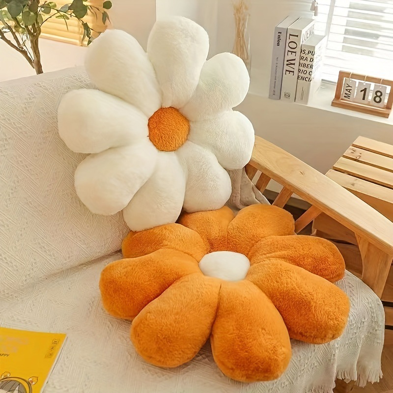 Wholesale Ins Style Sunflower Petal Pillow Cushion Sofa Flower Living Room Bay Window Decoration Accessible Luxury Plush Cushion
