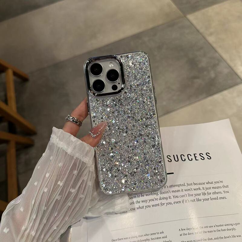 Luxurious Glitter Sequin iPhone 17 Case Suitable for Apple 12, 13/14 Pro Max, 11, Foreign Trade 16