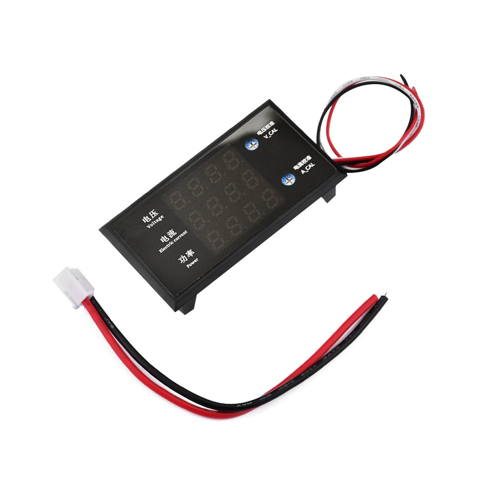 DC8-12V 10A цифровая трубка выводит 4-битный высокоточный измеритель напряжения тока мощности DC 0-500V