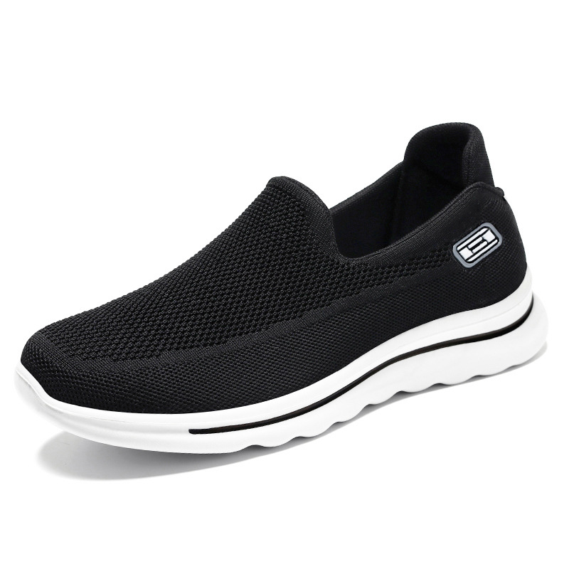 Zapatos de otoño para mujer, cómodos y transpirables, zapatillas sin cordones para personas de mediana edad y mayores, zapatos para caminar informales de suela blanda y antideslizantes, dropshipping.