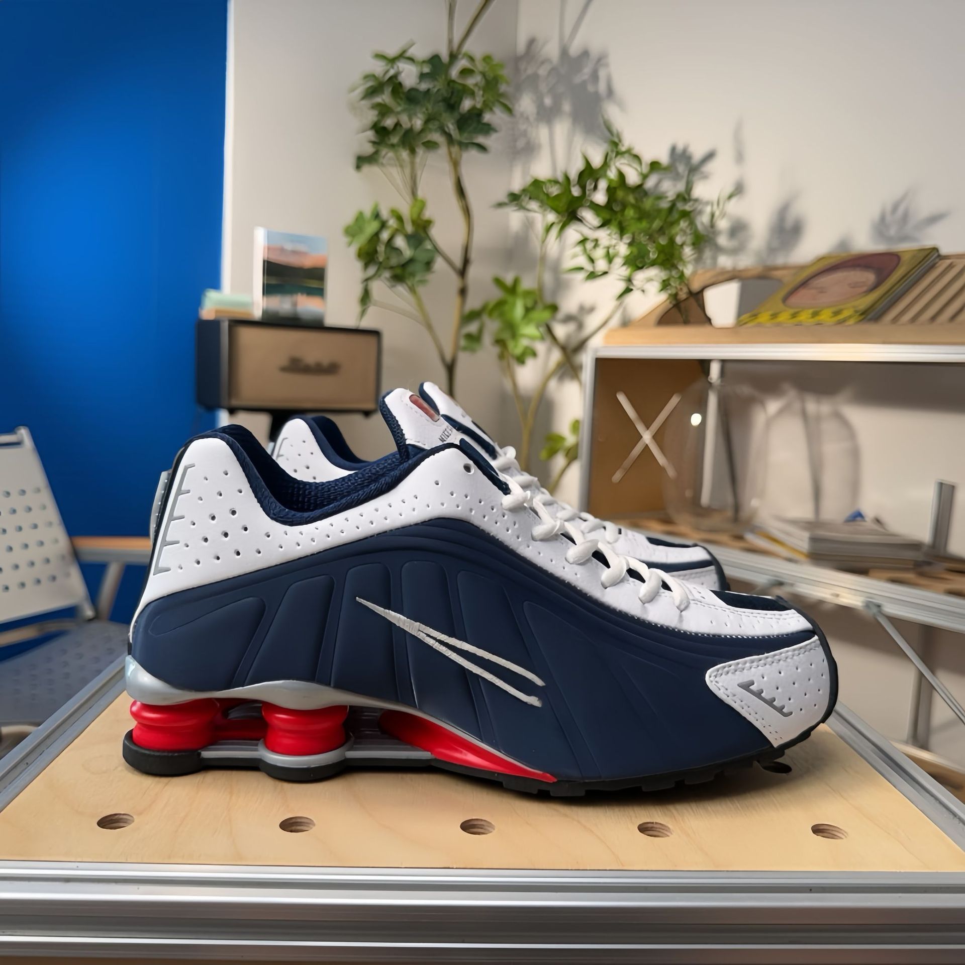 R4 - Blanco azul oscuro rojo 36 - 45
