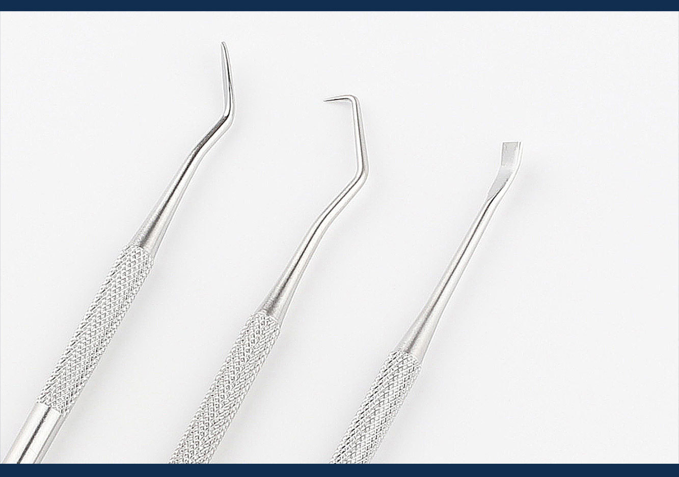 Stainless steel dental cleaning tools set