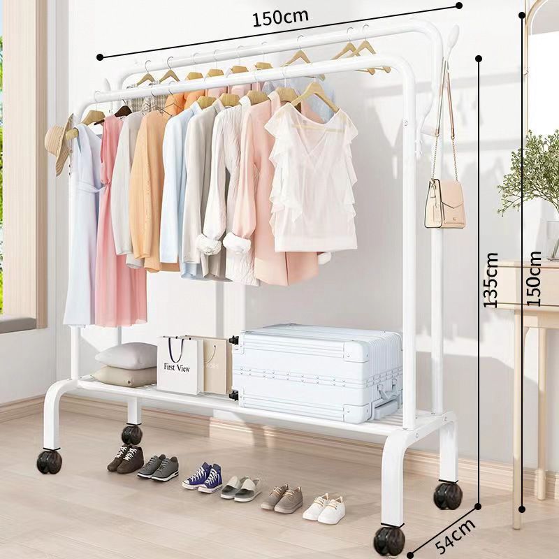 percha de ropa de piso vertical grosor grosor percha de ropa de casa dormitorio balcón barra de secado percha de ropa de secado percha