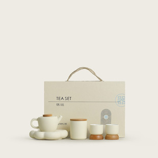 High-End Kung Fu Tea Set for Home Use, Simple, Modern, Light Luxury, Quick Cup for Girls to Give to Besties and Friends as Birthday Gifts
