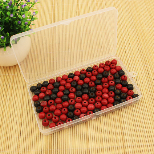 PP transparent empty box with lid plastic sample box jewelry electronic components packaging box fishing gear fish hook storage box
