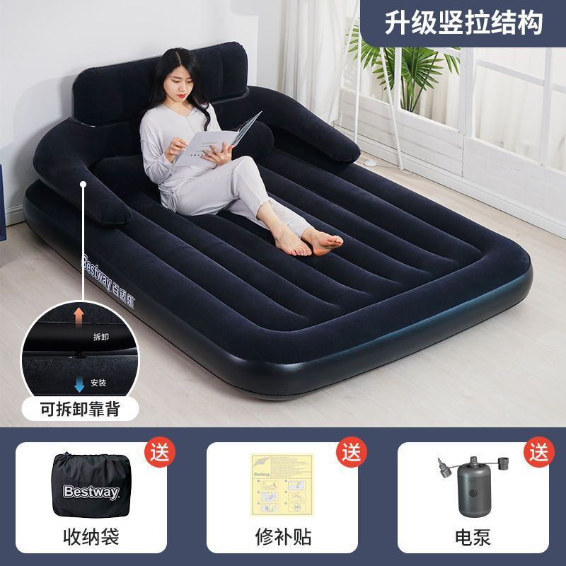 Fábrica directa grosor plegable superior al aire libre cama inflable doble para aumentar el colchón inflable individual conveniente