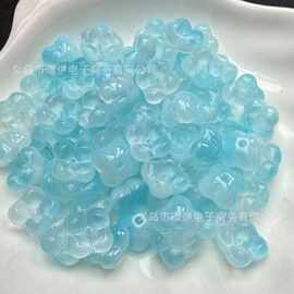 琉璃花朵胖桂花10mm棉花四瓣花花苞花心DIY古风发簪吊坠饰品