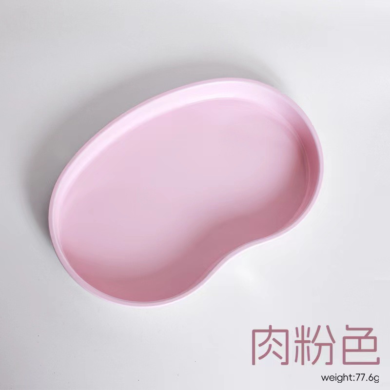 Bandeja de joyería de acero inoxidable cuadrada transfronteriza herramientas de uñas bandeja de almacenamiento en forma de corazón bandeja de cosméticos colección de placas de metal