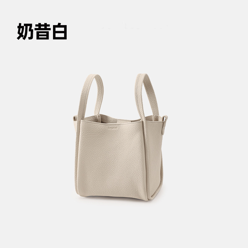 Songmont 山下裕松 中型野菜かごシリーズ 第一層牛革 新ロックバックル 大容量ポータブルバケットバッグ|undefined