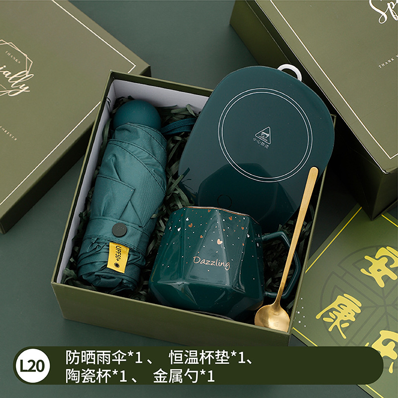 Festival de la diosa Sanba luz verde regalo de mano de lujo empresa Reunión Anual actividad de apertura regalo práctico regalo de cumpleaños de alta gama