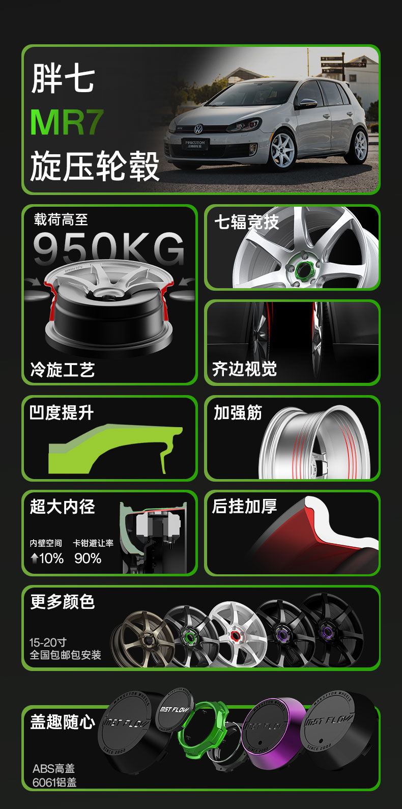 Mr7 Rotary Wheel Hub Lynk & Co Seagull Zeekr Benchi Bao Bmw Audi Nio Xiaomi Ct5 Golf