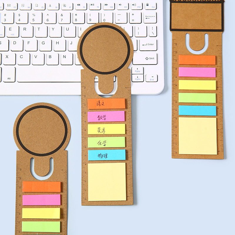 Nota hueca en forma de U personalizada colgante estudiante etiqueta de índice etiqueta de post-it creativa N veces etiqueta de impresión logotipo