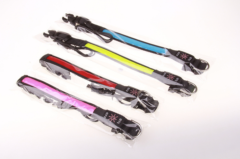 USB反光革发光项圈 (63)