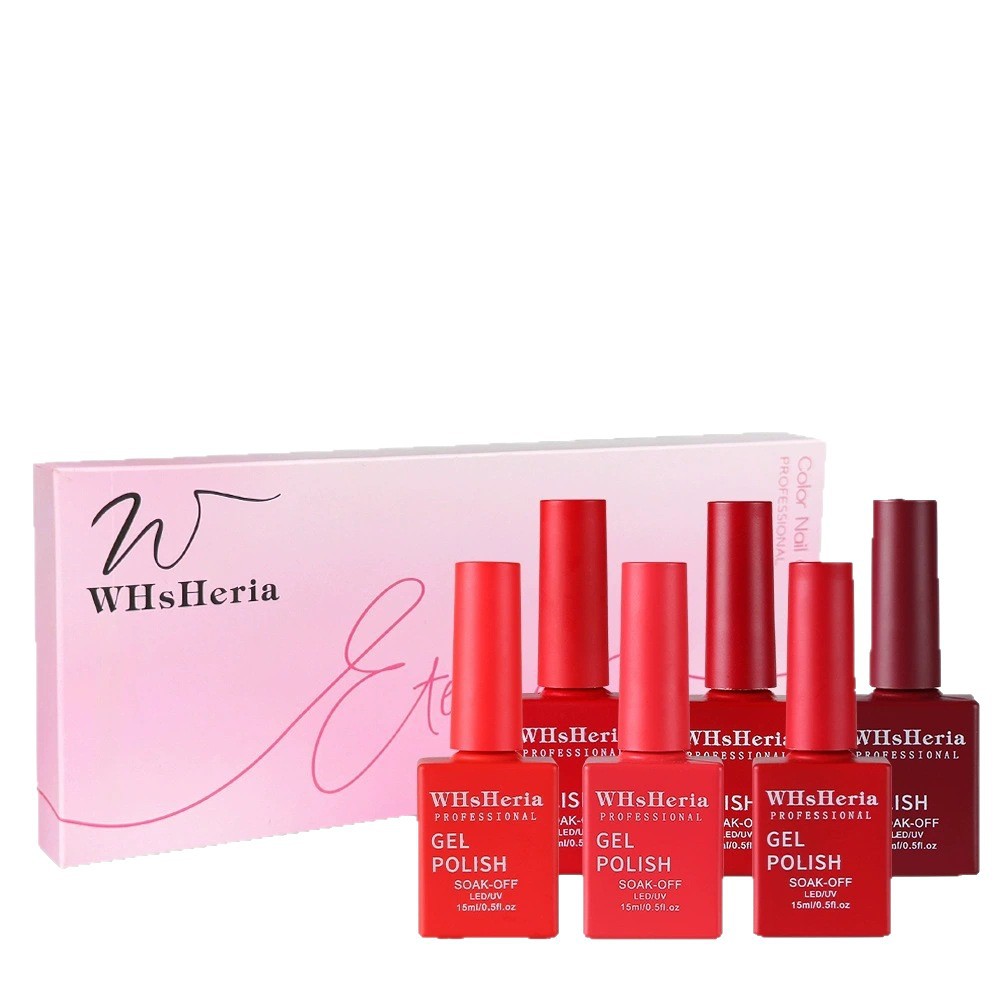 Juego de Gel Esmalte de Uñas de 6 Colores, Sin Lavado, Para Delinear, para Manicura