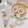 Acrylic keychain from pearl, key bag, phone case, pendant, wholesale