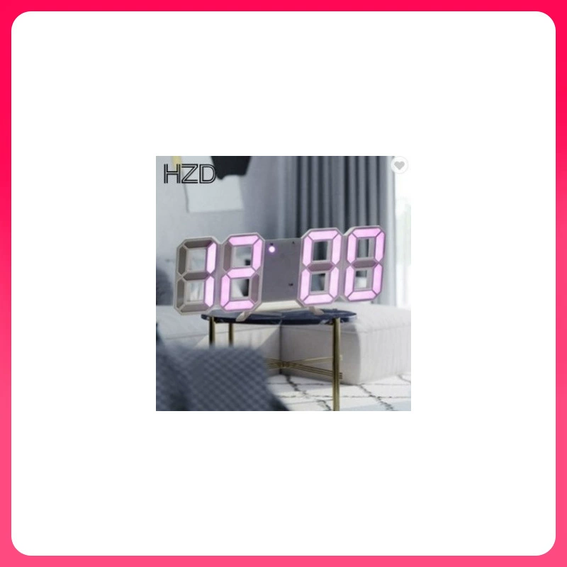 ↫ Настольные и настенные 3D-часы со светодиодной подсветкой от производителя, умные часы для гостиной, трансграничные цифровые часы