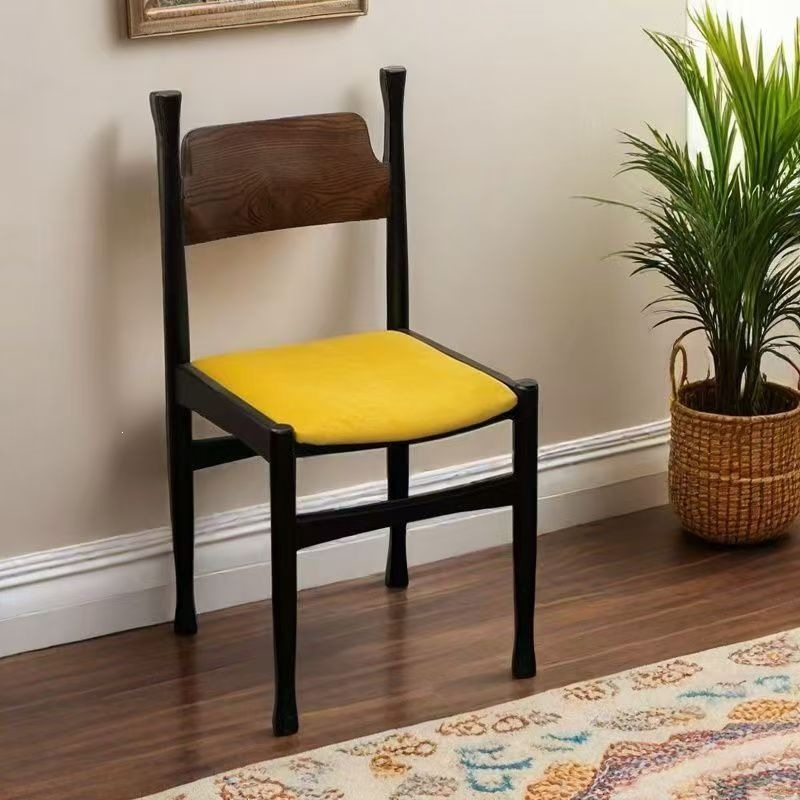 Sillas de comedor de madera maciza estilo medieval retro francés sillas de comedor de madera maciza sillas de respaldo de banco