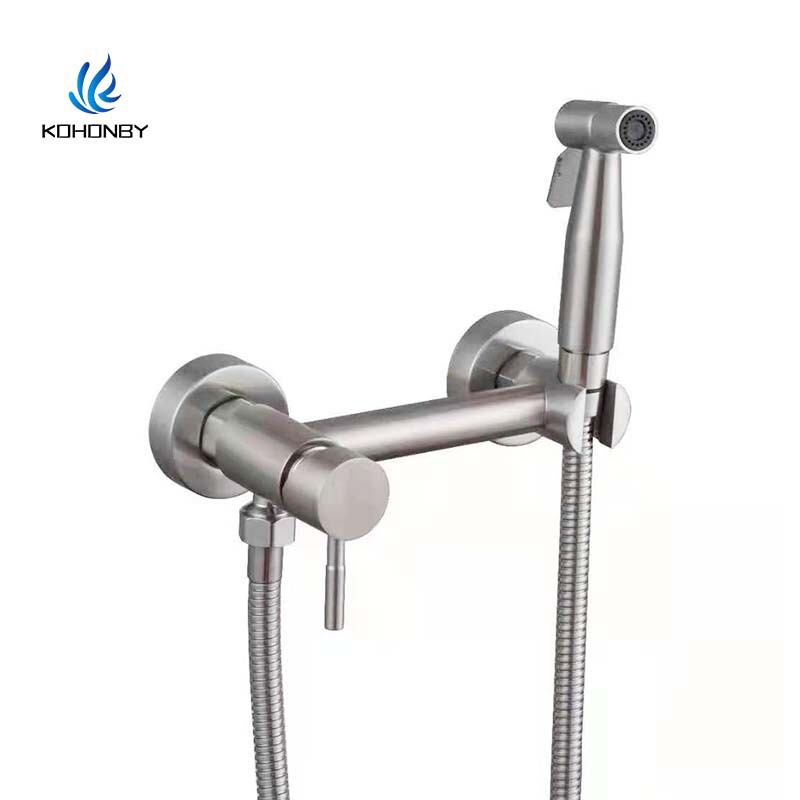 304 stainless steel shower faucet cold and tropical spray gun Women's cleaner multi-function shower faucet mixing valve concealed