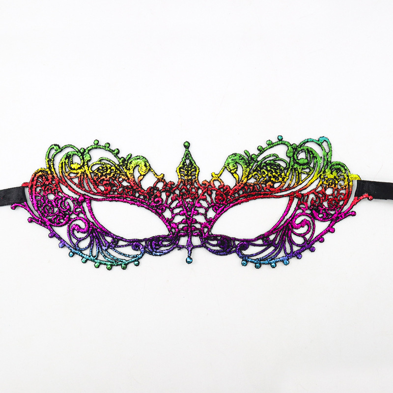 Máscaras de encaje transfronterizas, máscaras de encaje de fiestas de Halloween, máscaras de ojos especiales para carnaval de Halloween