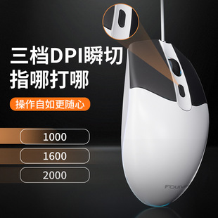 Wired mouse laptop desktop computer mouse home business office mouse DPI adjustment