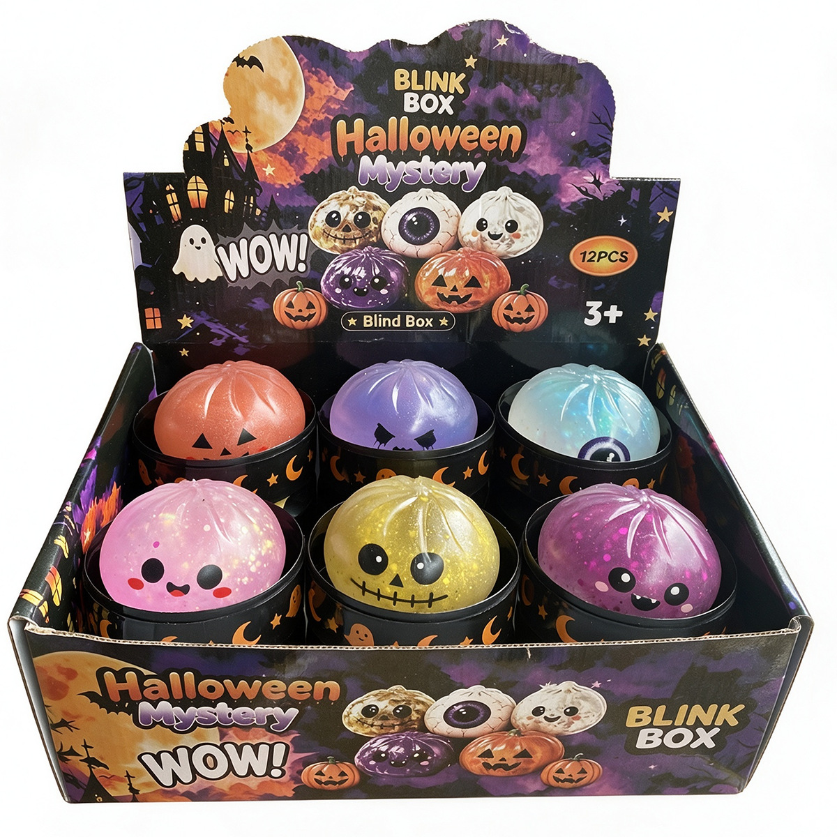Bollos al vapor de Halloween