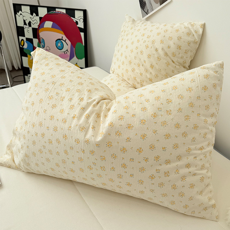 単品/シンプルなカラフルな小さな水玉模様の雲のようなニット二重糸の交換用シングル枕カバー 48*74 コアなし|undefined