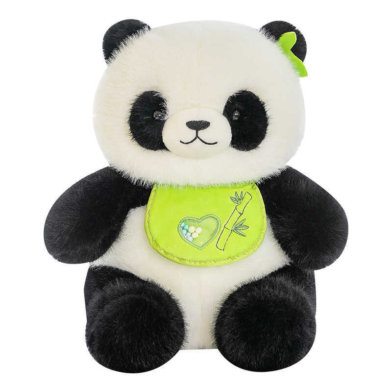 Lindo tesoro nacional panda panda peluche muñeca babero panda muñeca almohada sala de estar decoración muñeca regalo