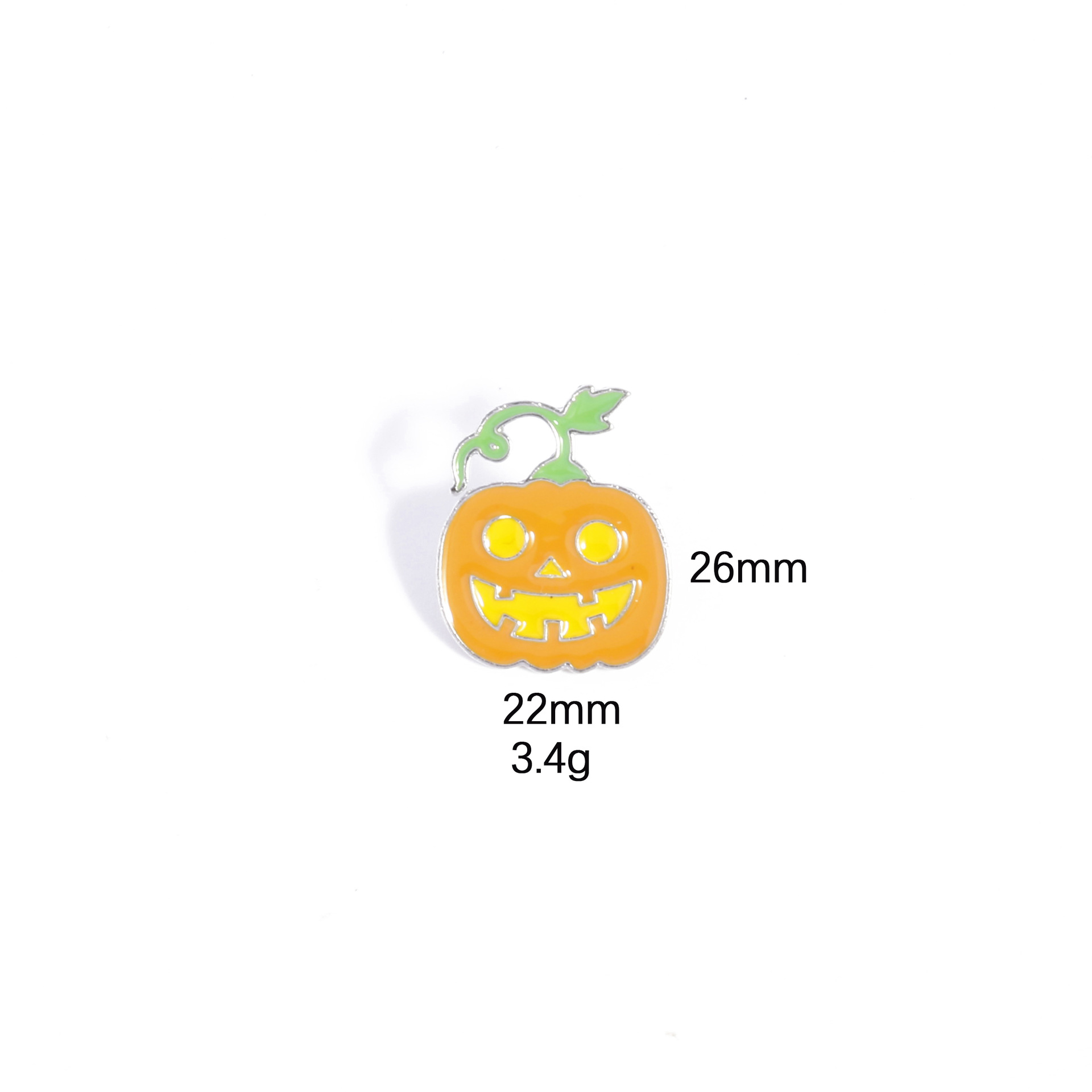 13g Weight Brooches Classification Party, Festival Occasion Zinc alloy Material Halloween Festival Pumpkin, Candy Pattern Unisex Gender Enamel Design Funny, IG Style Style Funny IG Style Pin Pumpkin Candy Zinc Alloy Enamel Unisex Brooches 11