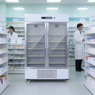 660L 药品冷藏柜2-8℃大容量低温冰箱药品储存箱试剂