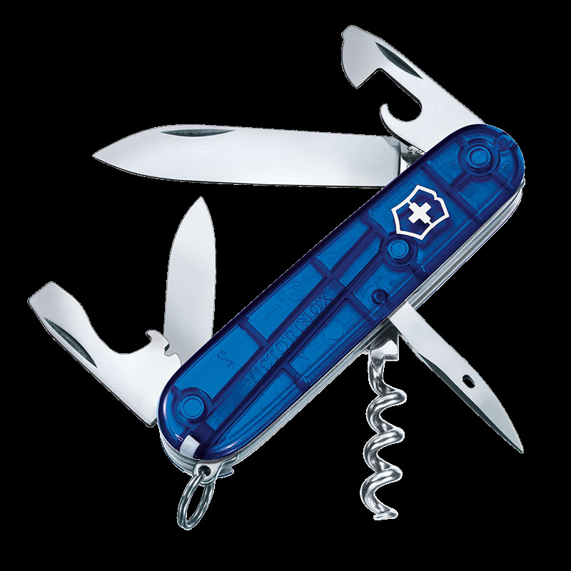 维氏瑞士军刀91mm标准型蓝透1.3603.t2多功能瑞士刀 专柜原装正版