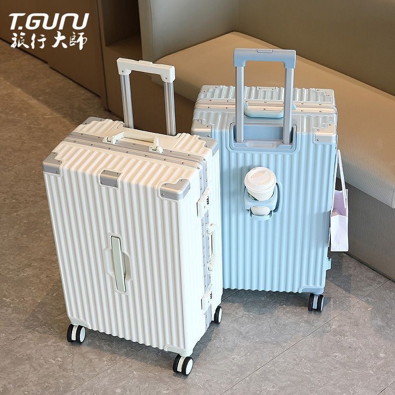Luggage new large capacity student password box durable universal wheel suitcase sturdy men's and women's aluminum frame trolley case Luggage new large capacity student password box durable universal wheel suitcase sturdy men's and women's aluminum frame trolley case